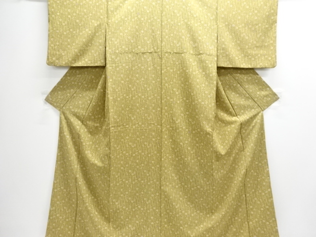 JAPANESE KIMONO / KOMON / UME & BAMBOO GRASS 